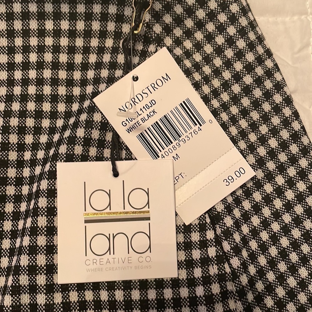 Black and White Checkers Mini Skirt - Picture 3 of 3